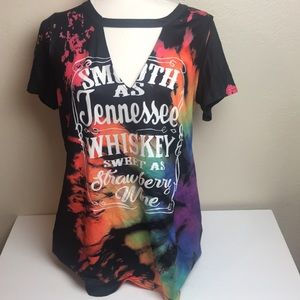 Smooth As Tennessee Whiskey Sweet As Strawberry Wine Tank Top Women Country Musi